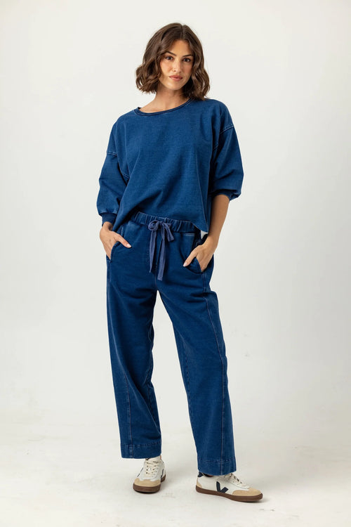 Kelly Pullover ~ Medium Wash Denim