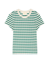 Laurence Tee ~ Verdant Green Stripe