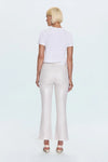 Lennon High Rise Crop Boot Pant ~ Ivory Luster