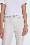 Lennon High Rise Crop Boot Pant ~ Ivory Luster