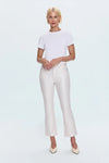 Lennon High Rise Crop Boot Pant ~ Ivory Luster