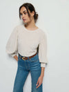 Loren Peasant Tee ~ Heather Oatmeal