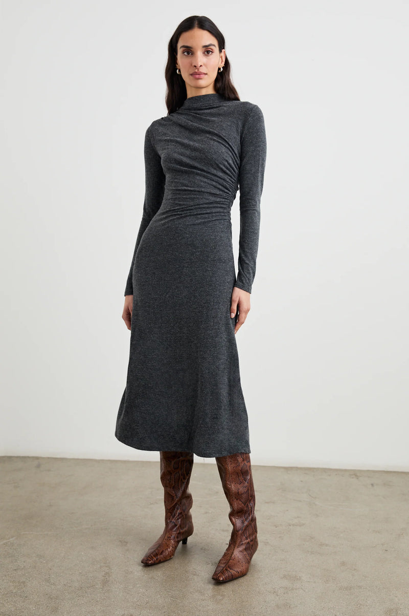 Margaret Dress ~Charcoal