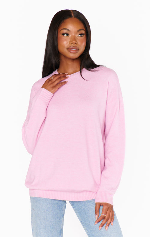 Feel Good Sweater~ Mauve Pink