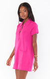 Gio Sweater Romper ~ Hot Pink Knit