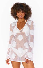 Lucca Coverup ~ Seashell Mesh