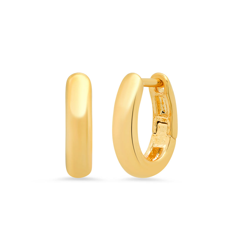 Gold 11MM Oval Hoops