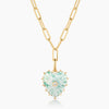 Malene Green Dot Clip Necklace
