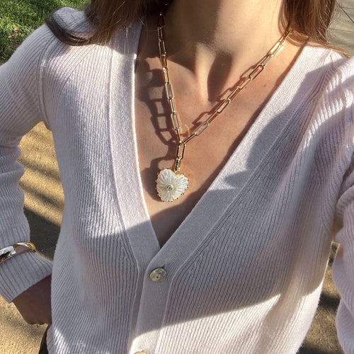 Malene Mother of Pearl Clip Charm