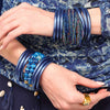 Melange Beaded Bracelet ~ Sapphire