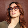 Memphis Havana Sunglasses ~ Taupe Gradient