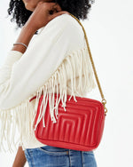 Midi Sac ~ Rouge Channel Quilted