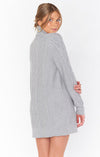 Montreal Mini Dress - Grey Cable Knit