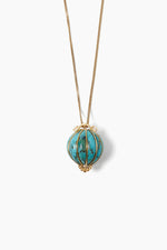 Balloon Pendant Necklace ~ Turquoise