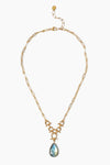 Cheval Necklace ~ Gold Labradorite