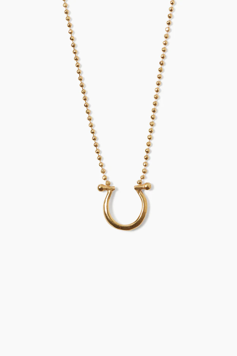 Horseshoe Necklace ~ Yellow Gold