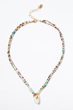 Multi Beaded Pendant Necklace