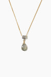 Dewdrop Diamond Necklace ~ Labradorite