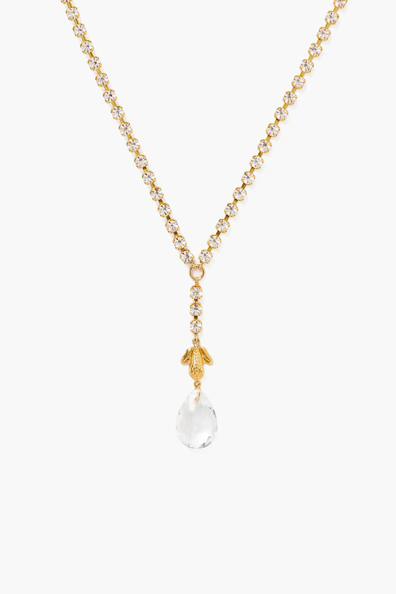 Pippa Drop Necklace ~ Crystal