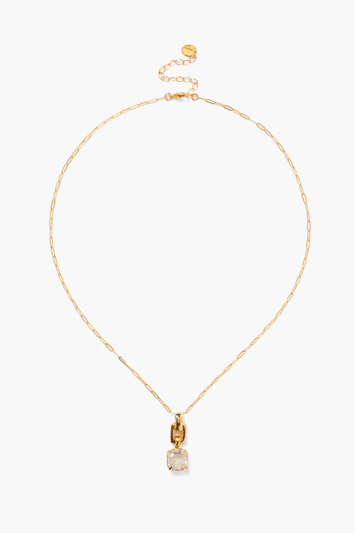 Ellis Necklace ~ Crystal Gold