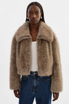 Nova Faux Fur Jacket ~ Wolf
