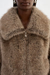 Nova Faux Fur Jacket ~ Wolf