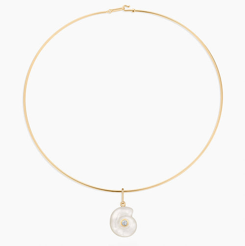 Nautilus Mother of Pearl Charm