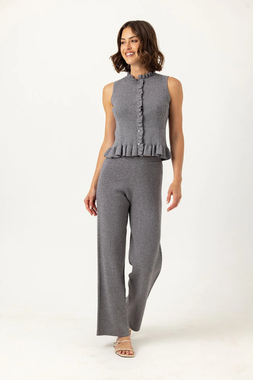 Ozzie Tank ~ Fog Heather Grey