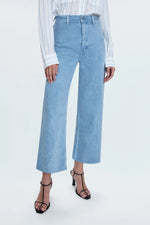 Penny Crop High Rise Wide Leg ~ Frost Blue