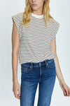 Marina Tee ~ Chestnut Stripe