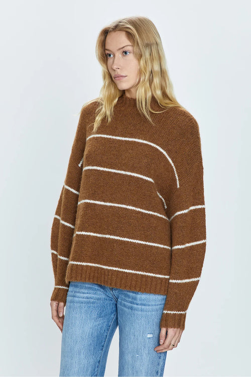 Carlen Sweater ~ Caramel Stripe