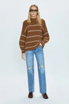 Carlen Sweater ~ Caramel Stripe