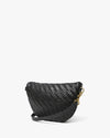 Petite Fanny ~ Black Woven Zig-Zag