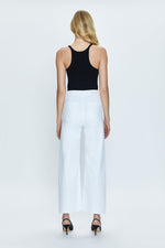 Penny Crop High Rise Wide Leg - Blizzard