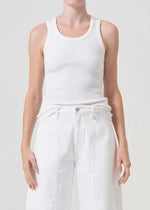 Poppy Tank ~ White