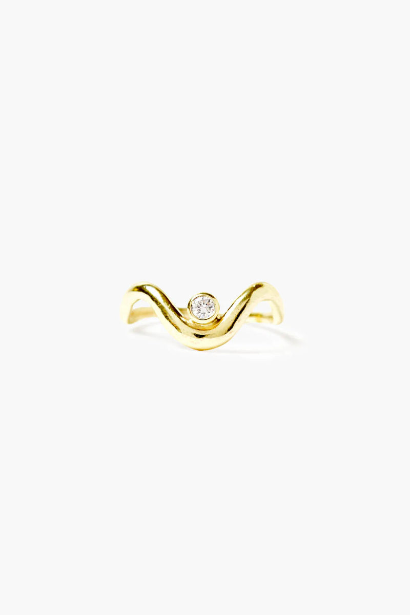 Diamond Canyon Ring ~ Gold