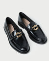 Roma Black Leather Loafer