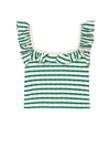 Rosa Tank ~ Verdant Green Stripe