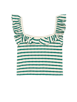 Rosa Tank ~ Verdant Green Stripe