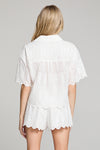 Short Sleeve Top ~ Salt Eyelet