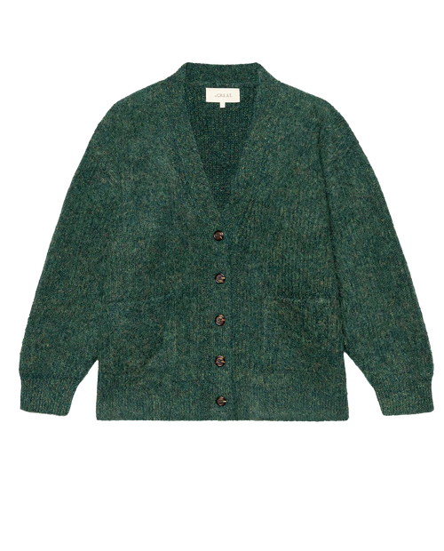 The Brushed Melange Cardigan ~Meadow Green