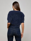 Guinevere SS Crop Crew ~ Midnight