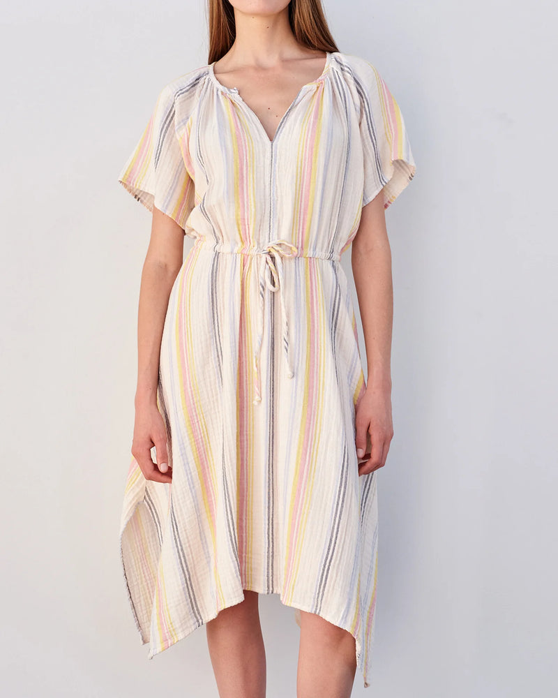 Handkerchief Hem Maxi Dress