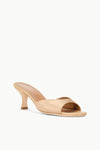 Brigette Mule ~ Camel Satin