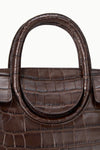 Maude Mini Carryall ~ Espresso Croc