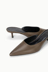 Sebastian Kitten Heel Mule ~ Truffle