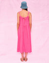 Midi Dress with Back Tie ~ Azalea