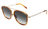 Samos Ace Sunglasses ~ Saffron Havana/Gold/Grey Flat Gradient
