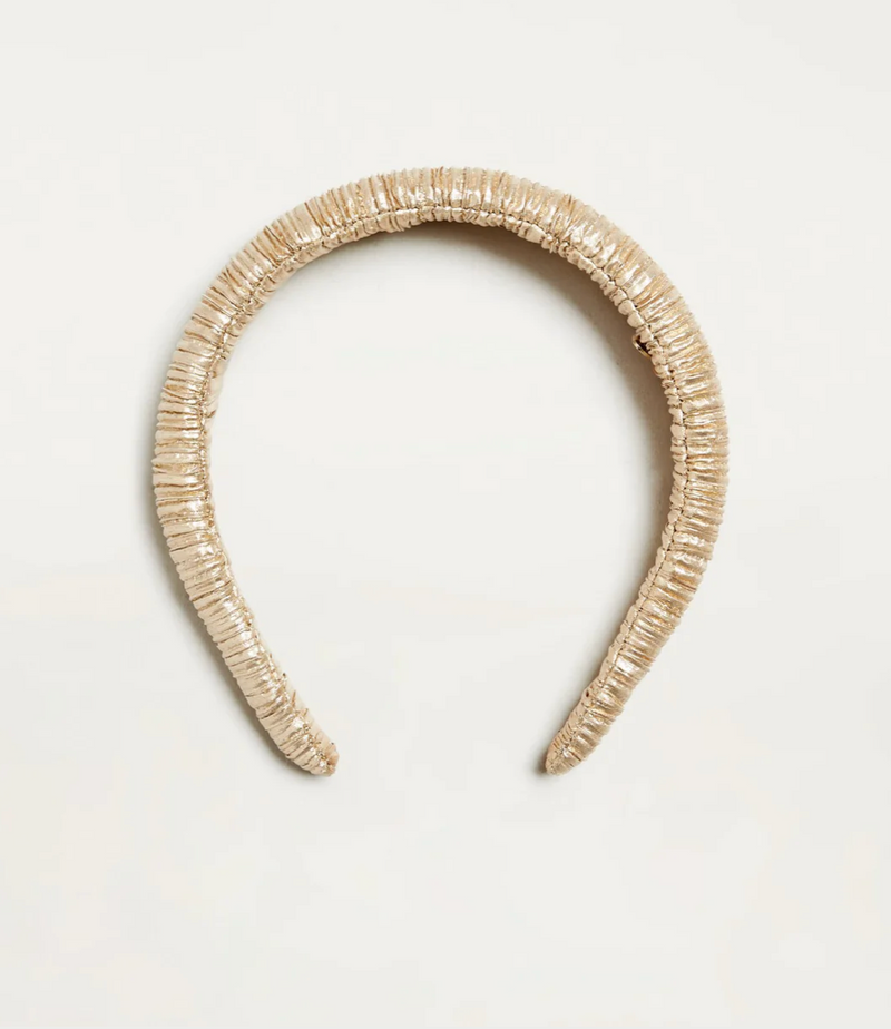 Marina Gold Puffy Headband