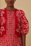 Flora Tapestry Blouse ~ Red
